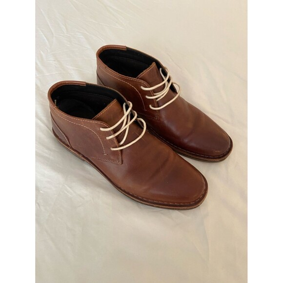 Kenneth Cole Reaction Men’s Leather Oxfords – Desert Sun – Size 9